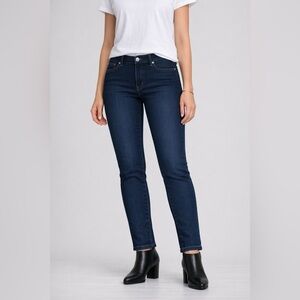 A.P.C. Mega Moulant Dark Indigo Slim Denim with Ankle Zip